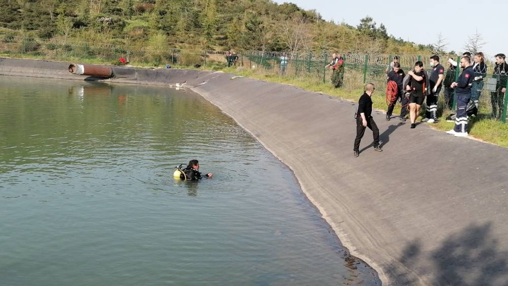 Beylikbağı'nda sulama göletine giren çocuk kayboldu